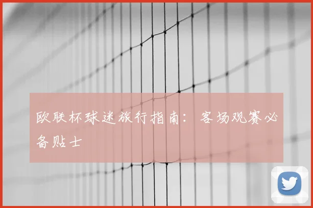 欧联杯球迷旅行指南：客场观赛必备贴士