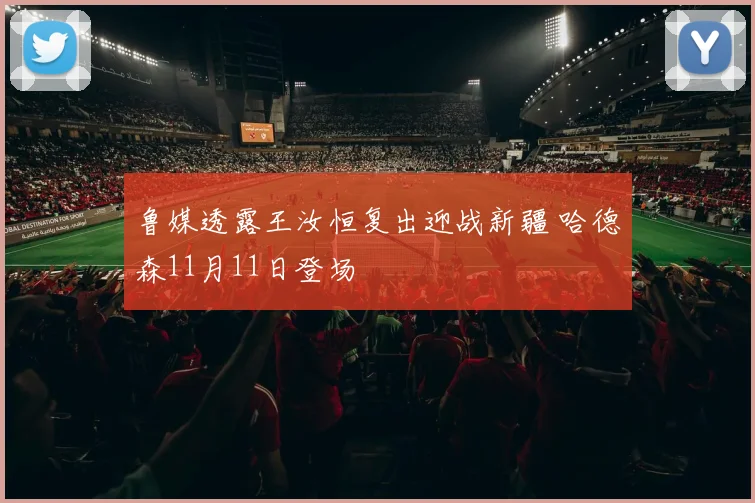 鲁媒透露王汝恒复出迎战新疆 哈德森11月11日登场